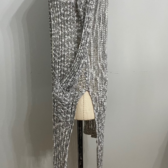 LUSH COZY KNITTED SIDE SPLIT DUSTER CARDIGAN - Picture 2 of 4